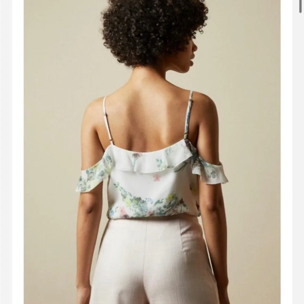 ☀️Ted Baker London Meeyah Pergola Fairy Cold Shoulder Camisole Size Large